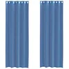 Image de vidaXL Rideaux en Voile avec oeillets 2 pcs Bleu Royal, Rideau en Filet, Rideau Transparent, Voile de fenêtre, Traitement de fenêtre