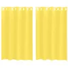 Image de vidaXL Rideaux en Voile avec oeillets 2 pcs Jaune, Rideau en Filet, Rideau Transparent, Voile de fenêtre, Traitement de fenêtre