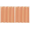Image de vidaXL Rideaux en Voile avec oeillets 2 pcs Terre Cuite, Rideau en Filet, Rideau Transparent, Voile de fenêtre, Traitement de fenêtre