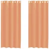 Image de vidaXL Rideaux en Voile avec oeillets 2 pcs Terre Cuite, Rideau en Filet, Rideau Transparent, Voile de fenêtre, Traitement de fenêtre
