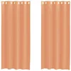 Image de vidaXL Rideaux en Voile avec oeillets 2 pcs Terre Cuite, Rideau en Filet, Rideau Transparent, Voile de fenêtre, Traitement de fenêtre