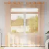 Image de vidaXL Rideaux en voile avec oeillets 2 pcs terre cuite