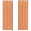 Image de vidaXL Rideaux en Voile avec oeillets 2 pcs Terre Cuite, Rideau en Filet, Rideau Transparent, Voile de fenêtre, Traitement de fenêtre