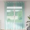 Image de vidaXL Rideaux en voile avec oeillets 2 pcs turquoise