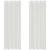 Image de vidaXL Rideaux en Voile avec oeillets 2 pcs Blanc, Rideau en Filet, Rideau Transparent, Voile de fenêtre, Traitement de fenêtre
