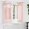 Image de vidaXL Rideaux en voile avec passe-tringles 2 pcs rose