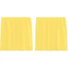Image de vidaXL Rideaux en Voile avec Passe-tringles 2 pcs Jaune, Rideau en Filet, Rideau Transparent, Voile de fenêtre, Traitement de fenêtre