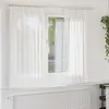 Image de vidaXL Rideaux en voile avec passe-tringles 2 pcs blanc