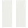 Image de vidaXL Rideaux en Voile avec Passe-tringles 2 pcs Blanc, Rideau en Filet, Rideau Transparent, Voile de fenêtre, Traitement de fenêtre