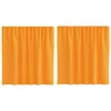 Image de vidaXL Rideaux en Voile avec Boucles 2 pcs Orange 140x140 cm, Rideau en Filet, Rideau Transparent, Voile de fenêtre, Traitement de fenêtre