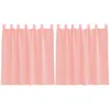 Image de vidaXL Rideaux en Voile avec Boucles 2 pcs Rose 140x140 cm, Rideau en Filet, Rideau Transparent, Voile de fenêtre, Traitement de fenêtre