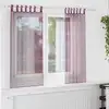 Image de vidaXL Rideaux en voile avec boucles 2 pcs violet 140x175 cm