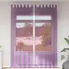 Image de vidaXL Rideaux en voile avec boucles 2 pcs violet 140x260 cm