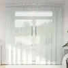 Image de vidaXL Rideaux en voile avec boucles 2 pcs gris clair 140x245 cm