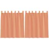 Image de vidaXL Rideaux en Voile avec Boucles 2 pcs Terre Cuite 140x140 cm, Rideau en Filet, Rideau Transparent, Voile de fenêtre, Traitement de fenêtre