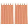 Image de vidaXL Rideaux en Voile avec Boucles 2 pcs Terre Cuite 140x175 cm, Rideau en Filet, Rideau Transparent, Voile de fenêtre, Traitement de fenêtre