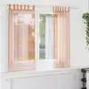 Image de vidaXL Rideaux en voile avec boucles 2 pcs terre cuite 140x175 cm