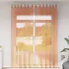 Image de vidaXL Rideaux en voile avec boucles 2 pcs terre cuite 140x260 cm