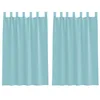 Image de vidaXL Rideaux en Voile avec Boucles 2 pcs Turquoise 140x175 cm, Rideau en Filet, Rideau Transparent, Voile de fenêtre, Traitement de fenêtre