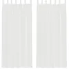 Image de vidaXL Rideaux en Voile avec Boucles 2 pcs Blanc 140x245 cm, Rideau en Filet, Rideau Transparent, Voile de fenêtre, Traitement de fenêtre
