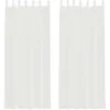 Image de vidaXL Rideaux en Voile avec Boucles 2 pcs Blanc 140x260 cm, Rideau en Filet, Rideau Transparent, Voile de fenêtre, Traitement de fenêtre