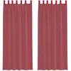 Image de vidaXL Rideaux en Voile avec Boucles 2 pcs Rouge Bordeaux 140x260 cm, Rideau en Filet, Rideau Transparent, Voile de fenêtre, Traitement de fenêtre