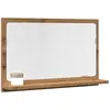 Image de vidaXL Armoire à miroir de salle de bain chêne artisanal 60x11x37 cm