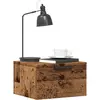 Image de vidaXL Tables de chevet murales 2 pcs vieux bois 34x30x20 cm