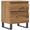 Image de vidaXL Table de Chevet chêne Artisanal 40x35x50 cm Bois d’ingénierie