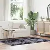 Image de vidaXL Tapis Shaggy à poils longs NAVARRA gris foncé 130x200 cm