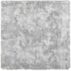 Image de Tapis Shaggy à poils longs NAVARRA gris argenté 160x160 cm