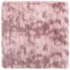 Image de vidaXL Tapis Shaggy à Poils Longs Rose poudré 200x200 cm Polyester, Tapis, Tapis de Chambre, Tapis Moderne, Tapis de Salon, Tapis Moelleux