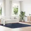 Image de vidaXL Tapis shaggy à poils longs NAVARRA bleu marine 240x240 cm