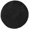 Image de vidaXL Tapis Shaggy à Poils Longs Noir 160x160 cm Polyester, Tapis, Tapis de Chambre, Tapis Moderne, Tapis de Salon, Tapis Moelleux, Tapis Rond