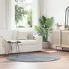 Image de vidaXL Tapis Shaggy à poils longs NAVARRA gris clair 160x160 cm