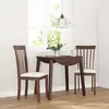 Image de vidaXL Chaises à manger coussins 2 pcs marron bois massif caoutchouc
