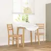 Image de vidaXL Chaises à manger 2 pcs bois massif caoutchouc