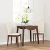 Image de vidaXL Chaises à manger coussins 2 pcs marron bois massif caoutchouc