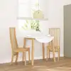 Image de vidaXL Chaises à manger 2 pcs bois massif caoutchouc
