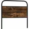 Image de vidaXL Tête de lit de remplacement chêne fumé 100 cm acier et bois d'ingénierie