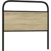 Image de vidaXL Tête de lit de remplacement chêne sonoma 100 cm acier et bois d'ingénierie