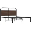 Image de vidaXL Cadre de lit sans Matelas 120x190 cm chêne Marron