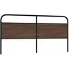 Image de vidaXL Tête de lit de remplacement chêne marron 200 cm acier et bois d'ingénierie