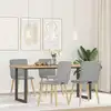 Image de vidaXL Chaises à manger lot de 4 gris nuage tissu