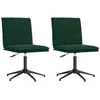 Image de vidaXL Chaises à Manger Lot de 2 Vert foncé Velours, Chaise, Chaise de Salon, Chaise d'accent, Chaise de Cuisine, siège de Salle à Manger