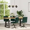 Image de vidaXL Chaises à manger lot de 4 Vert foncé Velours