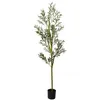 Image de vidaXL Olivier Artificiel 800 Feuilles 200 cm Vert, Plante Artificielle, Fausse Plante, Faux Arbre, Faux Olivier, Arbre Artificiel