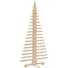 Image de vidaXL Sapin de Noël en Bois pour décoration 150 cm Bois de pin Massif