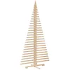 Image de vidaXL Arbre de Noël en Bois pour décoration 210 cm Bois Massif de pin, Arbre de Noël, Sapin de Noël, Ornement en Bois, décoration de Noël