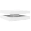 Image de vidaXL Table Basse rotative à 360 degrés Blanc 90x90x34,5 cm, Table d'appoint, Table de Salon, Table Basse Moderne, Table de canapé, Table Centrale